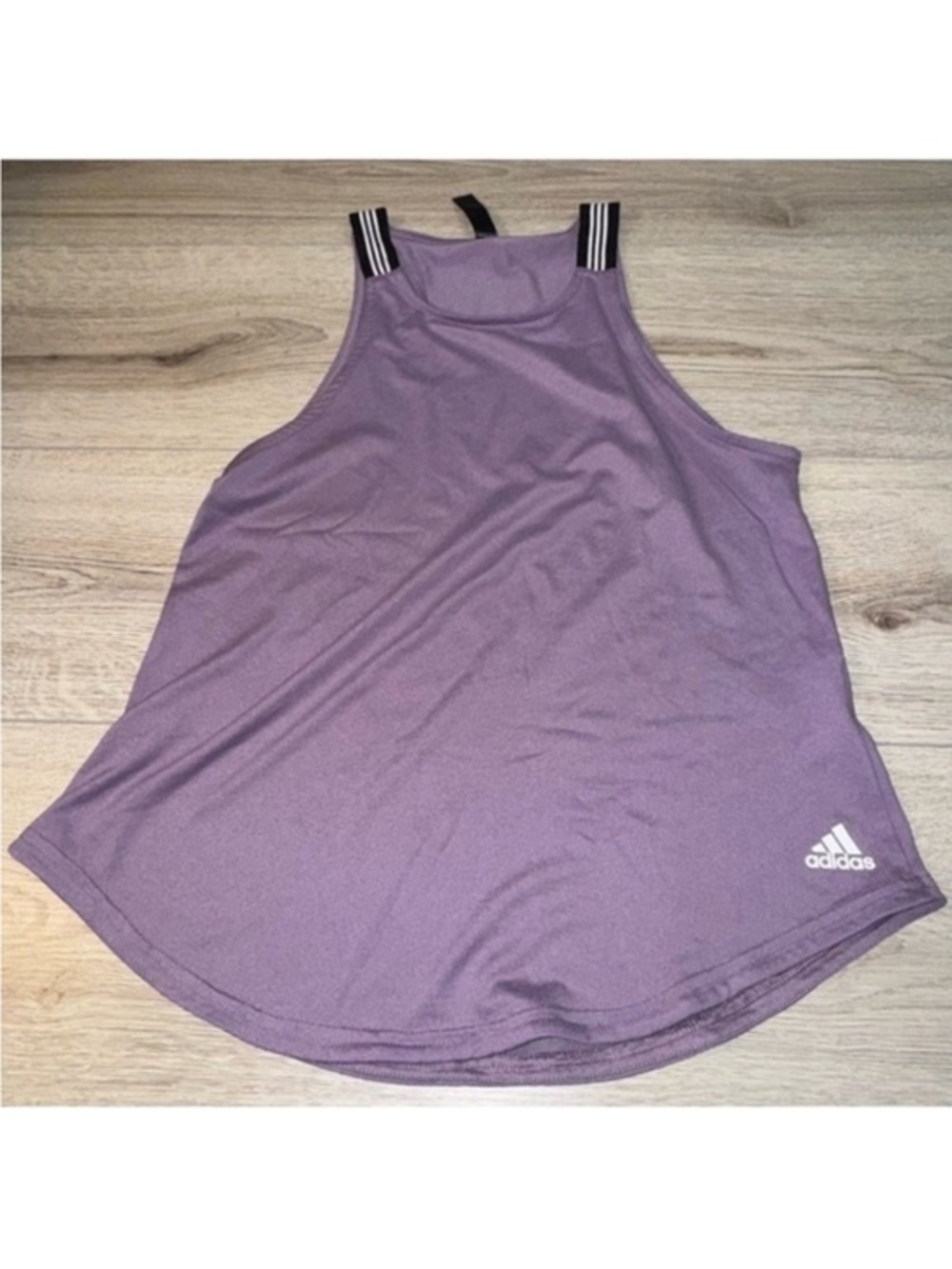 adidas Women's Purple Athletic Tank Top sleeveless shirt